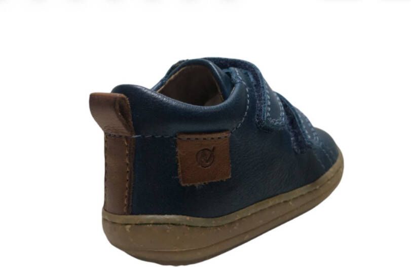 Naturino velcro's effen lederen sneakers Vento petrol - Foto 4