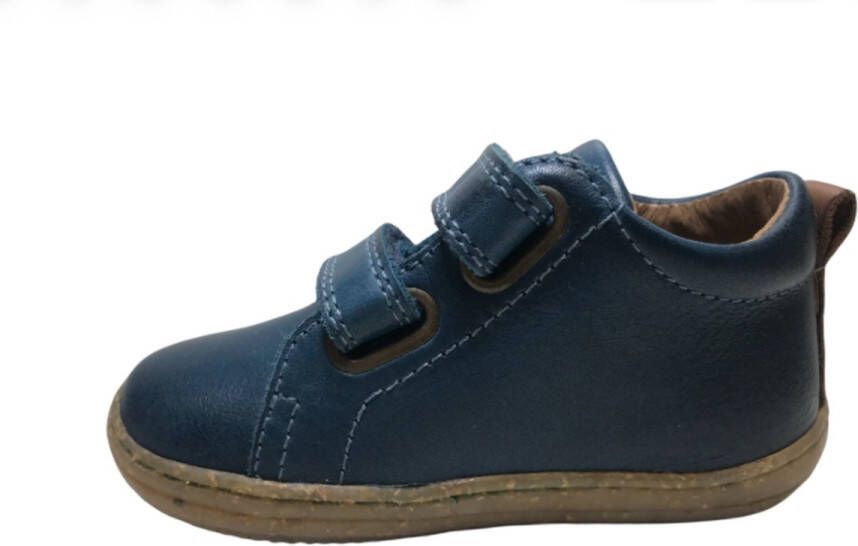 Naturino velcro's effen lederen sneakers Vento petrol - Foto 2