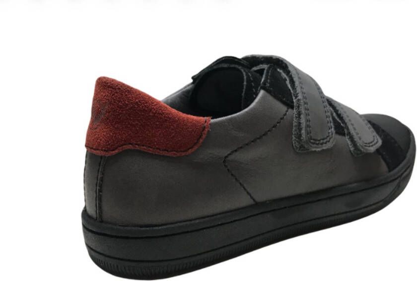 Naturino velcro's rubberen neus lederen sneakers Isaac Grijs - Foto 2