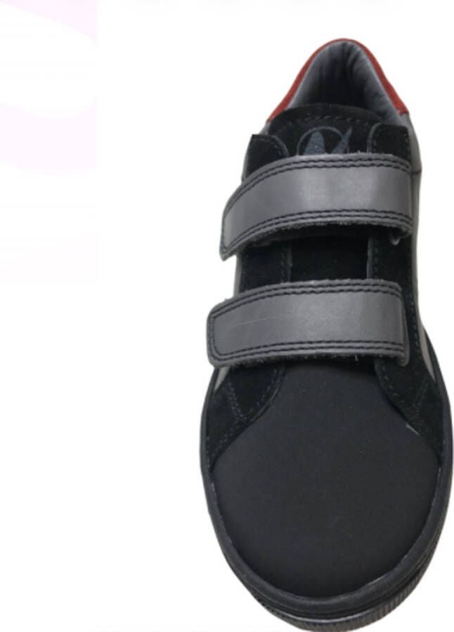 Naturino velcro's rubberen neus lederen sneakers Isaac Grijs