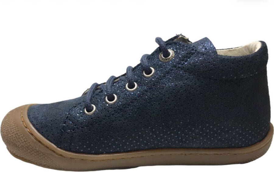 Naturino veter bumper bling puntjes lederen sneakers Cocoon navy - Foto 4