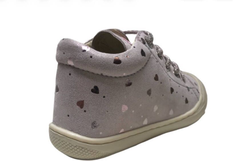 Naturino veter bumper hartjes lederen sneakers Cocoon roze - Foto 2