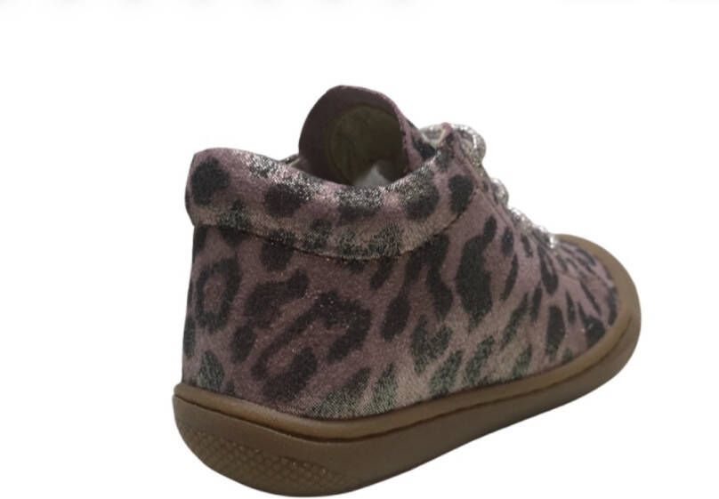 Naturino veter bumper metallic roze leopard print lederen schoenen Cocoon Roze - Foto 2
