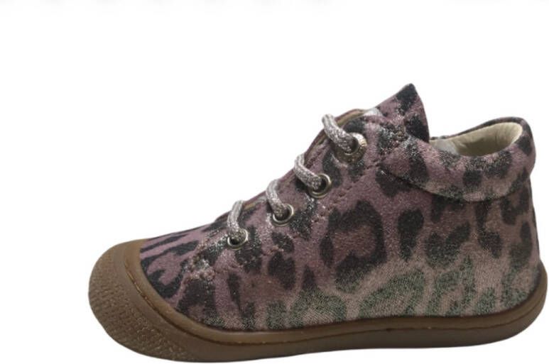 Naturino veter bumper metallic roze leopard print lederen schoenen Cocoon Roze - Foto 3