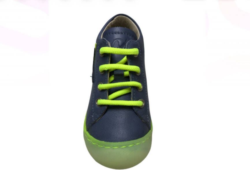 Naturino veter bumper navy ster lederen schoenen Frey Blauw - Foto 2