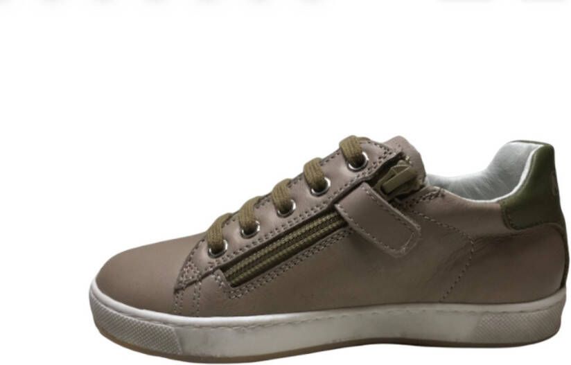 Naturino veter rits lederen sneakers Hasselt beige - Foto 3