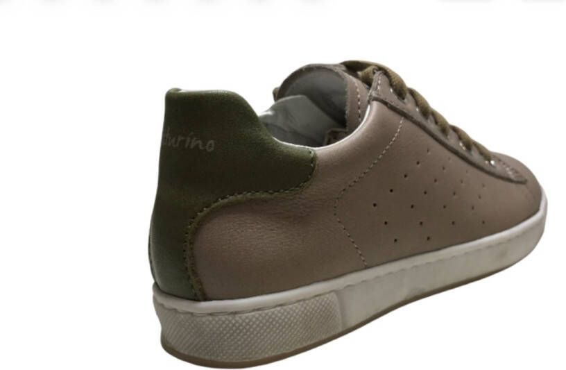 Naturino veter rits lederen sneakers Hasselt beige - Foto 2