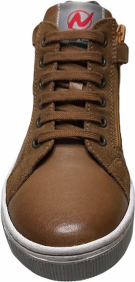 Naturino veter rits ster lederen hoge sneakers Clay Star cognac - Foto 4