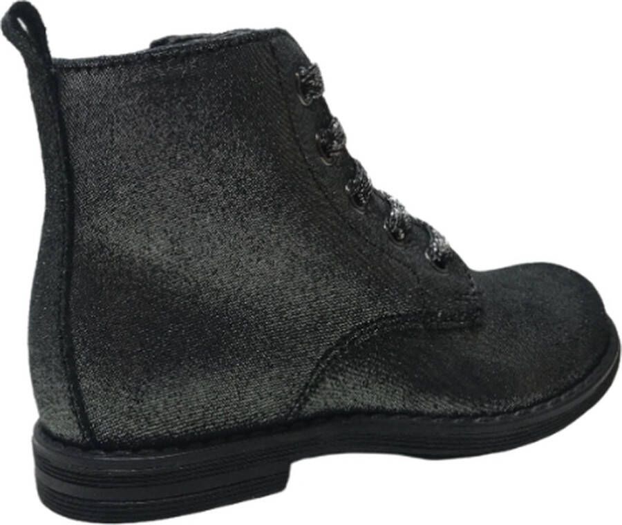 Naturino veter rits bling lederen laarsjes Orzia pewter