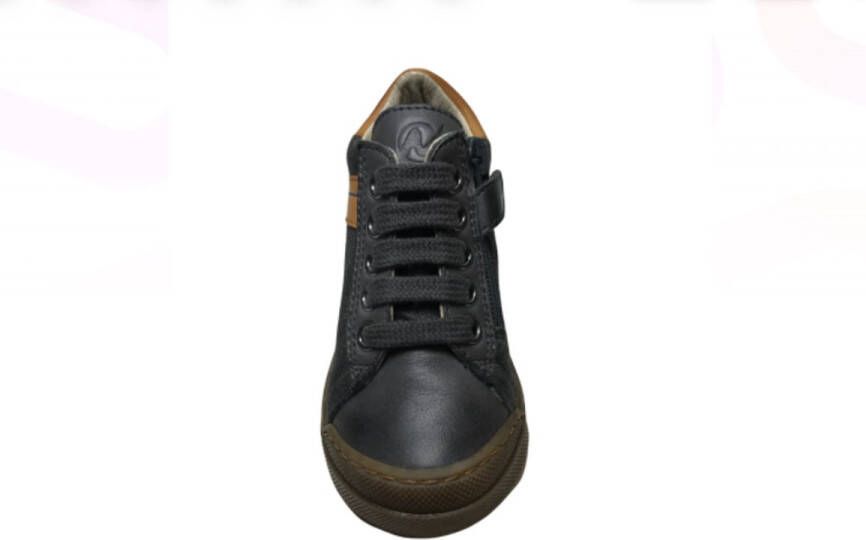 Naturino veter rits bumper hoge lederen sneakers Heist grijs oker - Foto 2