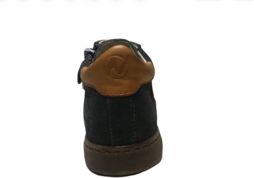 Naturino veter rits bumper hoge lederen sneakers Heist grijs oker