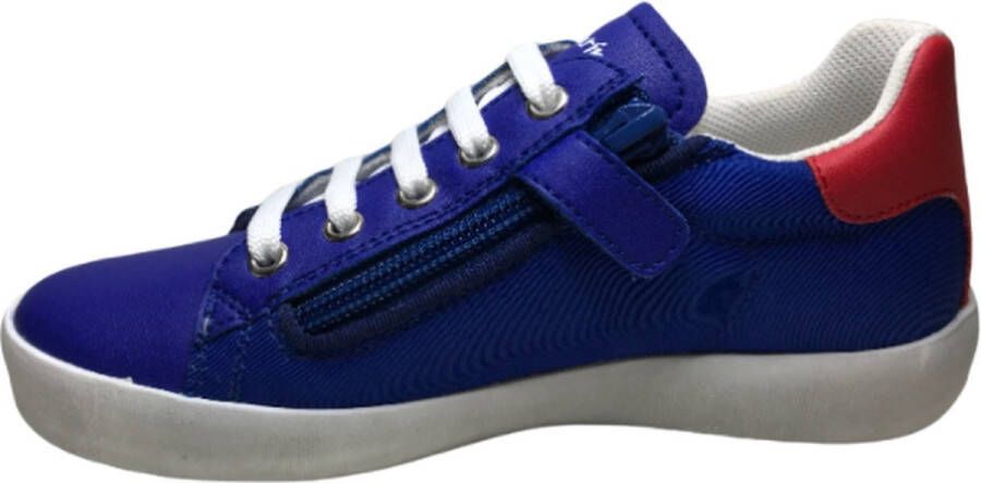 Naturino veter rits witte ster lederen nylon sneakers Annie Blauw rood - Foto 3