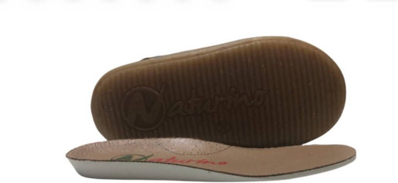 Naturino velcro's effen lederen sneakers Vento petrol - Foto 5