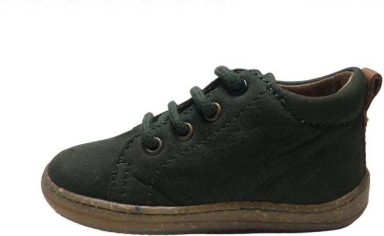 Naturino veters effen lederen sneakers Vento groen - Foto 4