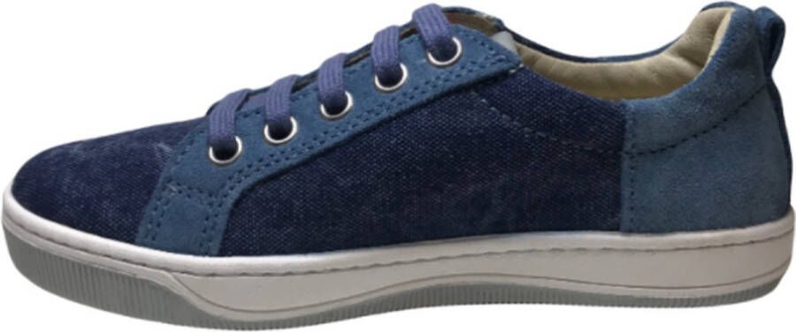 Naturino veters lederen jeans sneakers caleb navy - Foto 6