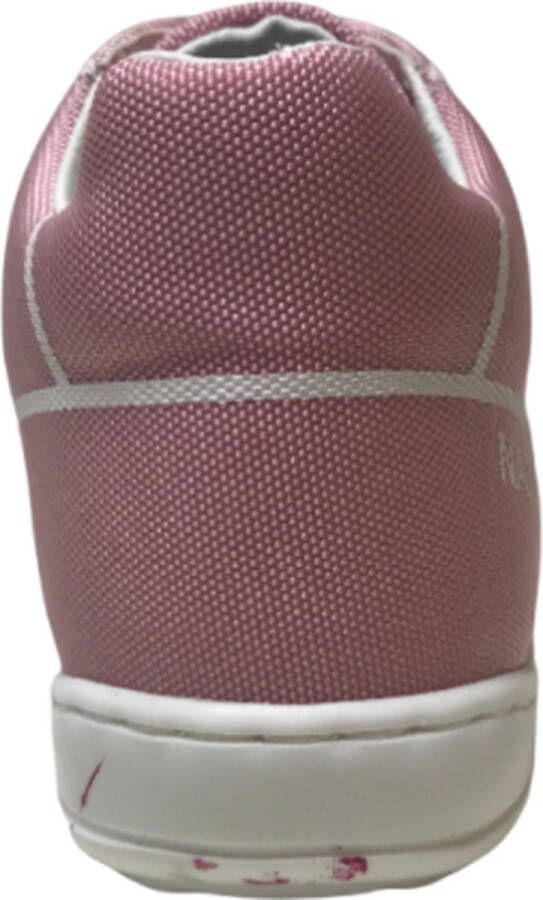 Naturino veters stoffen sneakers Snuggly Roze wit