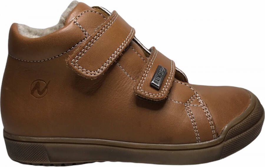 Naturino New Mulaz velcro bumper effen warme schoenen cognac