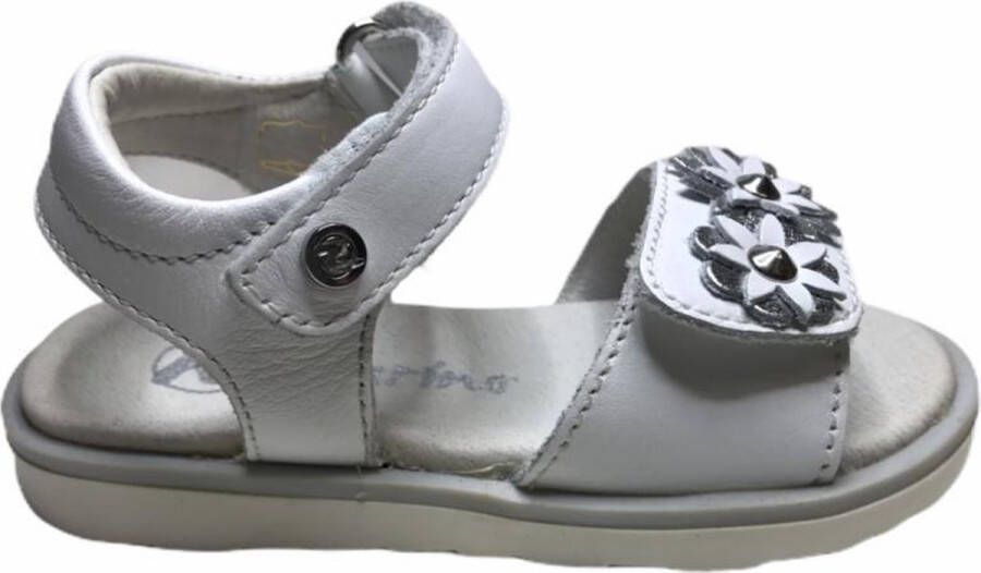 Naturino open velcro sandalen wit