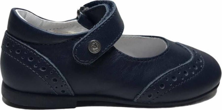 Naturino oxford velcro lederen ballerina 4731 navy