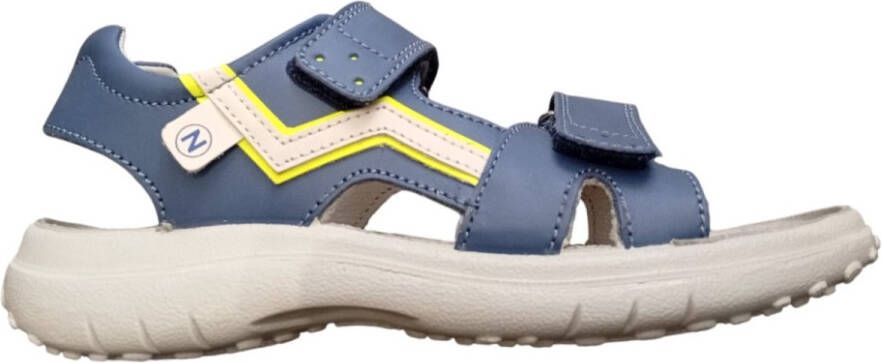 Naturino Pakayo velcro's lederen sandalen blauw
