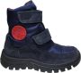 Naturino Pile Velcro's rode logo lederen warme laarzen navy - Thumbnail 1