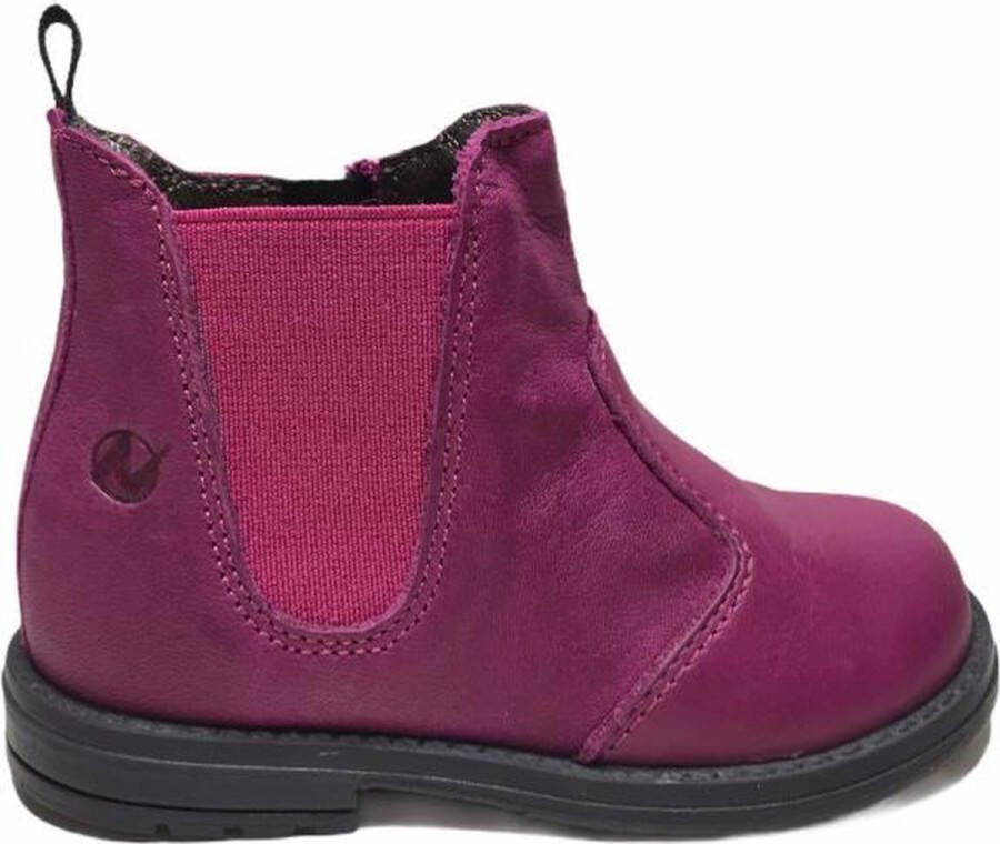 Naturino rits elastiek effen kort laarsjes 3991 fuxia