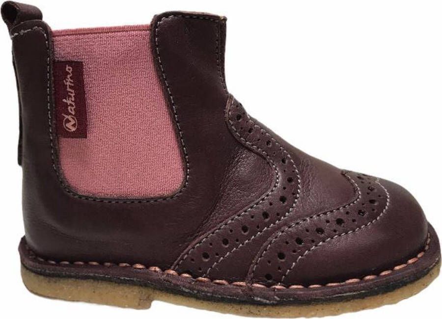 Naturino rits elastiek kort laarsjes 4683 bordeaux