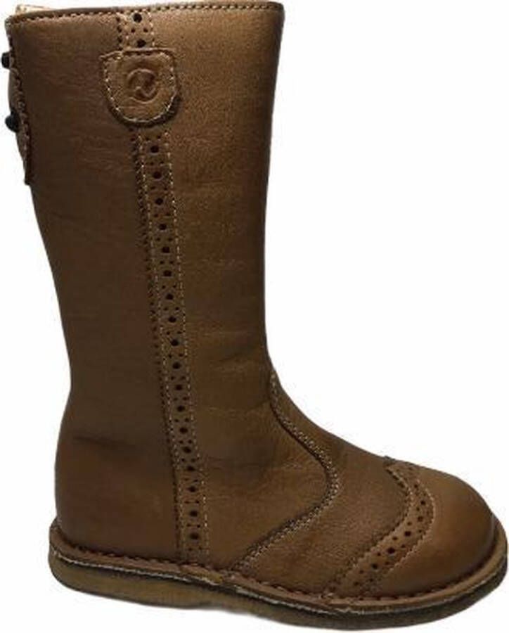 Naturino rits oxford elastiek warme lederen laarzen 4685 cognac - Foto 7