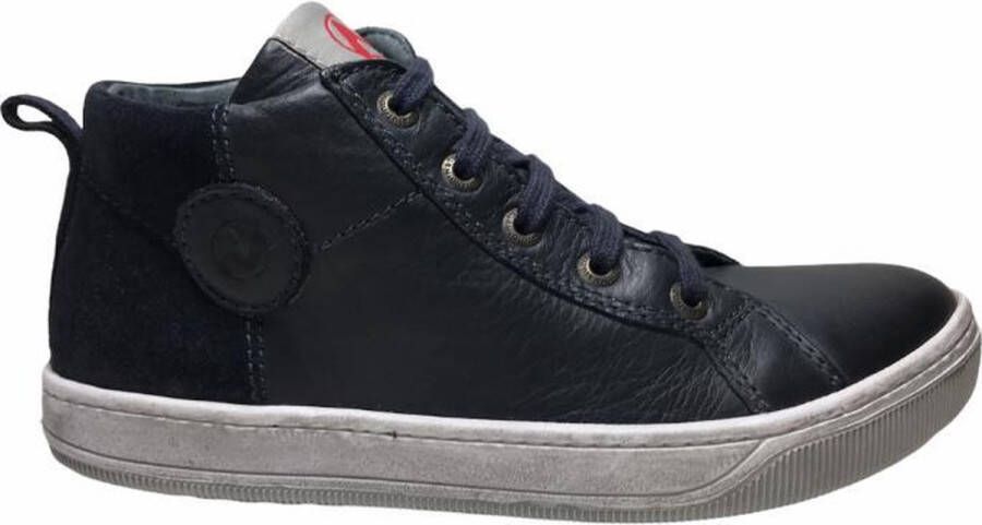 Naturino rits veter cirkel hoge sneakers Life Navy