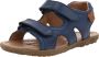 Naturino velcro lederen sandalen Sky navy - Thumbnail 4