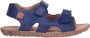 Naturino velcro lederen sandalen Sky navy - Thumbnail 1