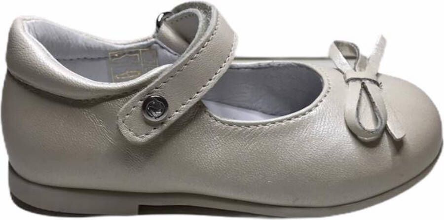 Naturino velcro ballerina 4524 parelmoer beige