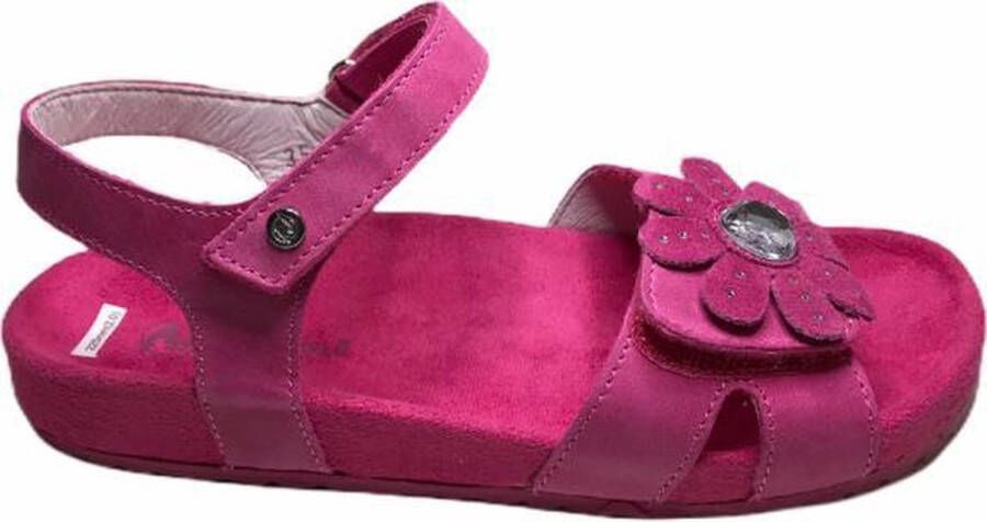 Naturino velcro bloemen sandalen 4981 fuxia