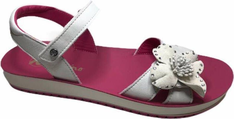 Naturino velcro bloemen sandalen 6005 gebroken wit - Foto 4