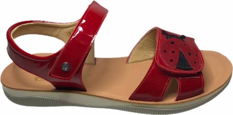 Naturino velcro cococinelle sandalen 5735 lak rood