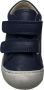 Naturino velcro effen lederen sneakers Cocoon navy - Thumbnail 1