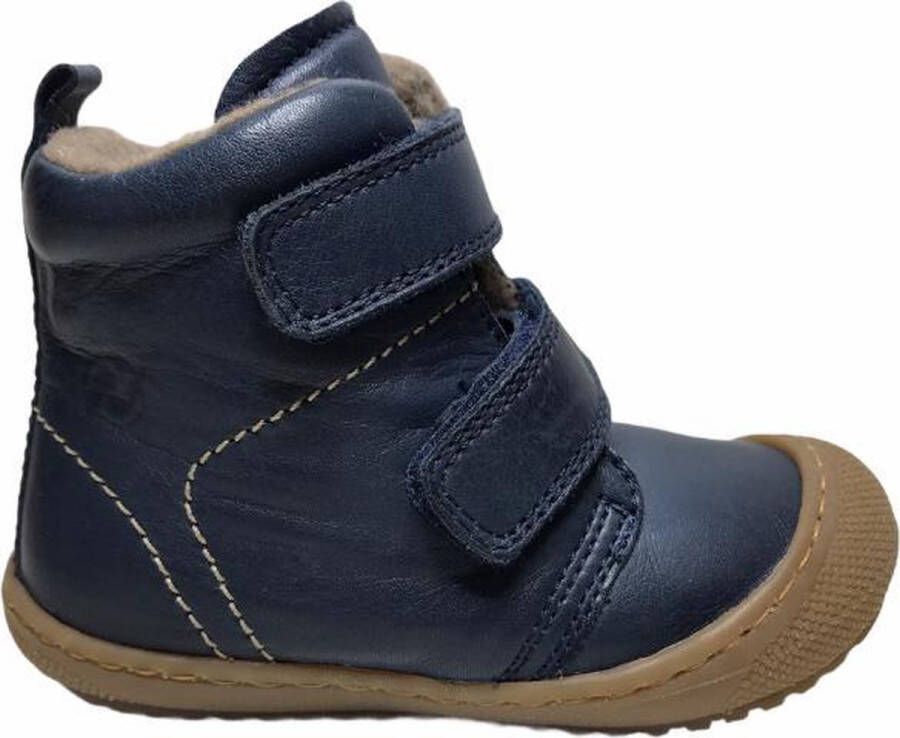Naturino velcro effen warme hoge schoenen Bubble navy