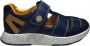 Naturino velcro gesloten lederen sandalen Cipal Navy - Thumbnail 2