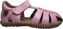 Naturino velcro gesloten lederen sandalen See roze - Thumbnail 1