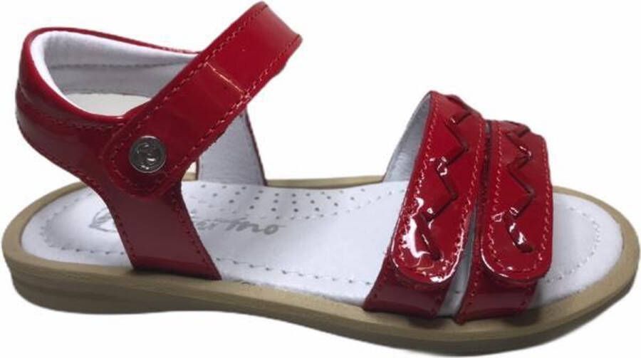 Naturino velcro meisje sandalen 2363 lak rood - Foto 3