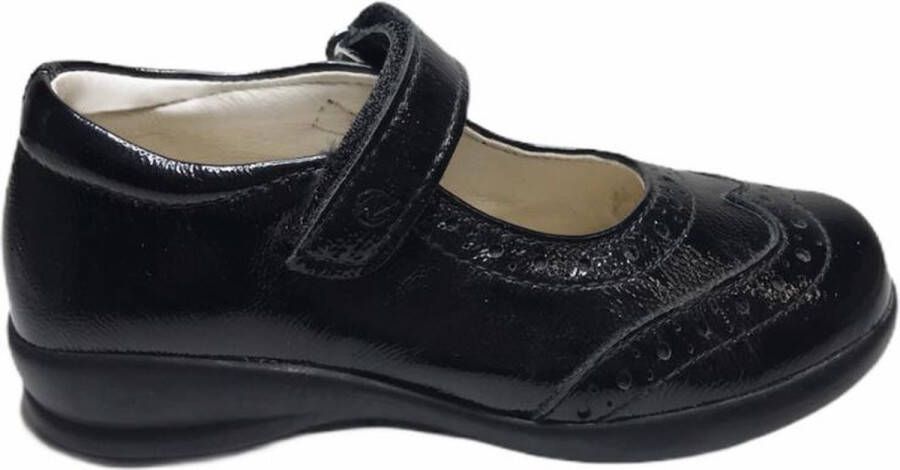 Naturino velcro oxford ballerina 4470 lak zwart