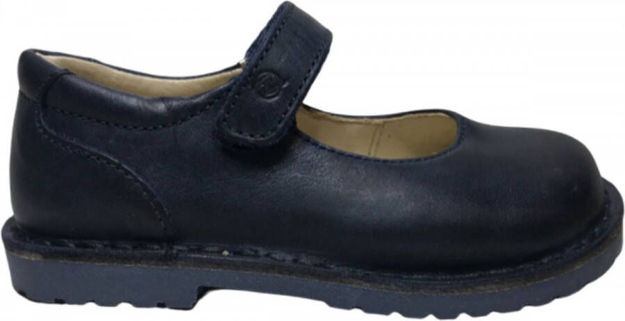 Naturino velcro riempje effen lederen ballerina Enna Navy