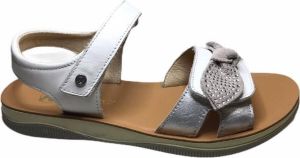 Naturino velcro strik sandalen 5701 wit silver