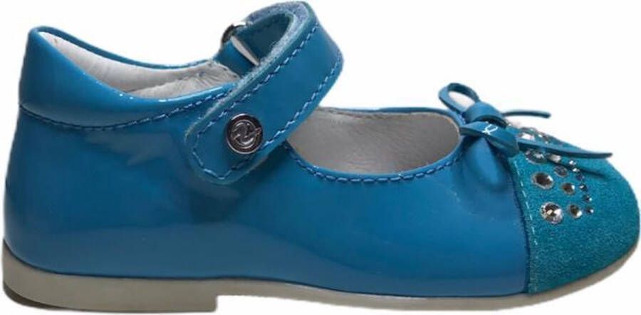 Naturino velcro swarovski ballerina 8760 lak blauw - Foto 4