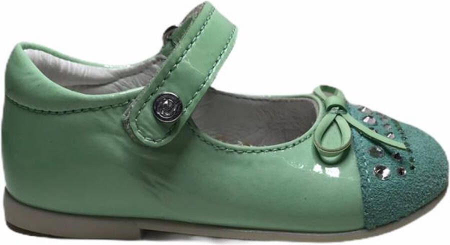 Naturino velcro swarovski ballerina 8760 lak mint groen - Foto 4