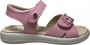 Naturino velcro's 3 bling bloempjes lederen sandalen Riou roze - Thumbnail 1