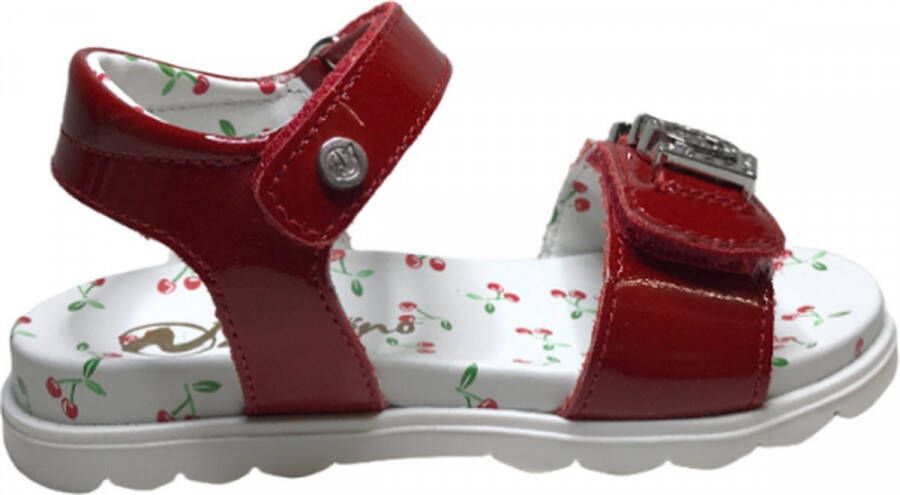Naturino velcro's bling LOVE lederen sandalen Ausonia lak rood