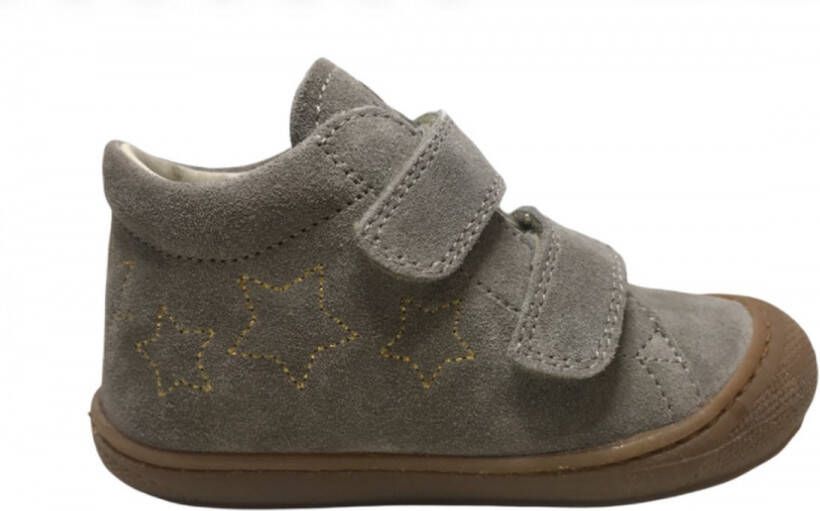 Naturino velcro's bumper gouden sterren lederen sneakers Kubert beige