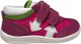 Naturino velcro's witte pijlen sportieve lederen sneakers Shrugs fuxia - Thumbnail 1