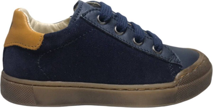 Naturino veter rits bumper lederen sneakers Eindhoven navy oker - Foto 1